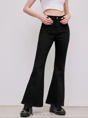 NWT Cider Black High-Rise Flare Jeans for Women